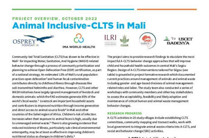 Animal Inclusive-CLTS in Mali