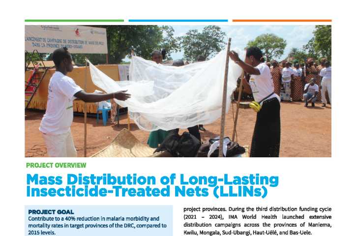 Mass Distribution of Long-Lasting Insecticide-Treated Nets (LLINs) Project Overview